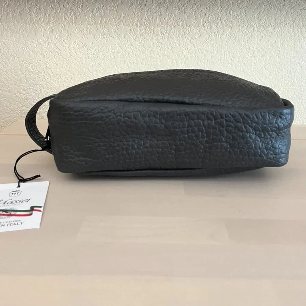 NEW Massei Leather Dobb Kit Toiletry Bag - Picture 2 of 6